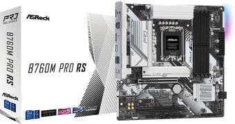 Материнская плата Asrock B760M PRO RS Soc-1700 Intel B760 4xDDR5 mATX AC`97 8ch(7.1) 2.5Gg RAID+HDMI+DP - купить недорого с доставкой в интернет-магазине