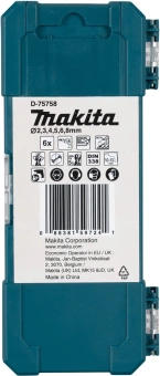 Набор сверл Makita HSS-Co (D-75758) по металлу (6пред.) для шуруповертов/дрелей - купить недорого с доставкой в интернет-магазине