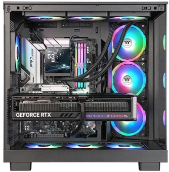 Система водяного охлаждения Thermaltake MAGFloe 360 Ultra ARGB Soc-AM5/AM4/1200/1700/1851 черный 4-pin 30.6-32.5dB Al LCD 355W Ret (CL-W432-PL12SW-A) - купить недорого с доставкой в интернет-магазине