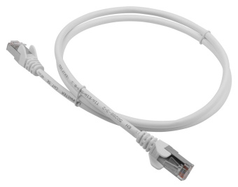 Патч-корд Lanmaster LAN-PC45/S5E-1.0-WH FTP RJ-45 вил.-вилка RJ-45 кат.5E 1м белый LSZH (уп.:1шт) - купить недорого с доставкой в интернет-магазине