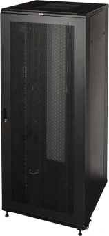 Шкаф серверный Lanmaster (TWT-CBB-42U-8X10-P1) напольный 42U 800x1000мм пер.дв.перфор. задн.дв.перфор.2-хст. 2 бок.пан. 800кг черный - купить недорого с доставкой в интернет-магазине