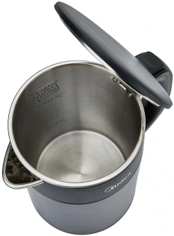 Чайник электрический Midea МК-8076 1.5л. 2200Вт черный корпус: металл/пластик - купить недорого с доставкой в интернет-магазине