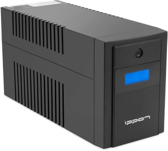 Источник бесперебойного питания Ippon Back Basic 1200 LCD Euro 600Вт 1200ВА черный - купить недорого с доставкой в интернет-магазине