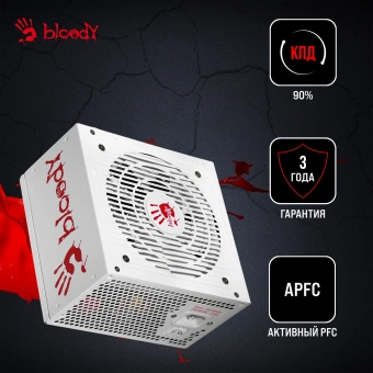 Блок питания Bloody ATX 750W BD-PS750G 80+ gold (20+4pin) APFC 120mm fan 6xSATA Cab Manag RTL - купить недорого с доставкой в интернет-магазине