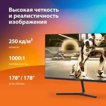 Монитор SunWind 23.8" SM-24FI401 черный IPS LED 1ms 16:9 HDMI матовая 250cd 178гр/178гр 1920x1080 180Hz G-Sync FreeSync DP FHD 2.79кг - купить недорого с доставкой в интернет-магазине