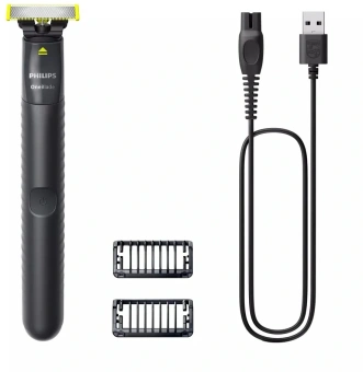 Бритва сетчатая Philips OneBlade QP1424/10 реж.эл.:1 питан.:аккум. черный - купить недорого с доставкой в интернет-магазине