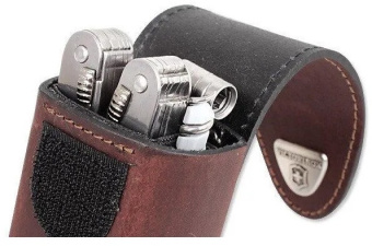 Мультитул Victorinox SwissTool Spirit X (3.0235.L) 105мм 35функц. мини-отвертка/штопор/набор бит/чехол кожаный серебристый карт.коробка - купить недорого с доставкой в интернет-магазине