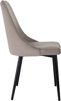 Стул для дома Бюрократ CH-K4 т.бежевый Holland 61 металл черный на ножках (CH-K4_1/HL61) - купить недорого с доставкой в интернет-магазине