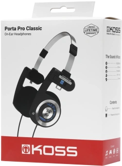 Наушники накладные Koss Porta Pro Classic 1.2м черный проводные оголовье (17101035) - купить недорого с доставкой в интернет-магазине