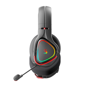 Наушники с микрофоном A4Tech Bloody MR710 черный BT оголовье (MR710 BLACK) - купить недорого с доставкой в интернет-магазине