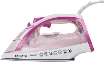 Утюг Polaris PIR 2668AK 2600Вт белый/розовый - купить недорого с доставкой в интернет-магазине