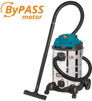 Строительный пылесос Bort BSS-1230-Duo 1200Вт (уборка: сухая/влажная/выдув/сбор воды) синий - купить недорого с доставкой в интернет-магазине
