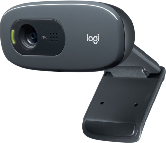 Камера Web Logitech HD Webcam C270 черный 0.9Mpix (1280x720) USB2.0 с микрофоном (960-000999) - купить недорого с доставкой в интернет-магазине
