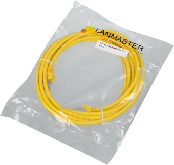 Патч-корд Lanmaster LAN-PC45/S5E-3.0-YL FTP RJ-45 вил.-вилка RJ-45 кат.5E 3м желтый LSZH - купить недорого с доставкой в интернет-магазине