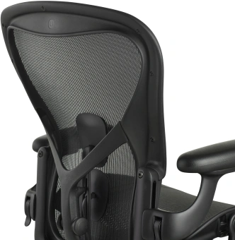 Кресло эргономичное Herman Miller Aeron C Large черный сетка с подголов. крестов. пластик - купить недорого с доставкой в интернет-магазине