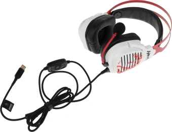 Наушники с микрофоном A4Tech Bloody G560 белый/красный 2м мониторные оголовье (G560 NARAKA) - купить недорого с доставкой в интернет-магазине