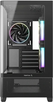 Корпус Deepcool CG380U 3F черный без БП mATX 6x120mm 3x140mm 2xUSB3.0 audio bott PSU - купить недорого с доставкой в интернет-магазине