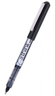 Ручка роллер Deli Think (EQ20520) серый d=0.7мм черн. черн. стреловидный пиш. наконечник линия 0.55мм - купить недорого с доставкой в интернет-магазине