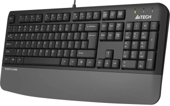 Клавиатура A4Tech Fstyler FK20 серый USB Multimedia (подставка для запястий) (FK20) кабель 1.5м - купить недорого с доставкой в интернет-магазине