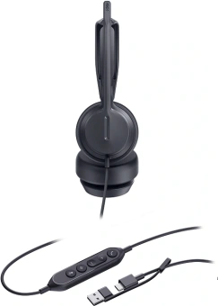 Гарнитура проводная Yealink UH42 SE Dual UC USB-C/A черный - купить недорого с доставкой в интернет-магазине