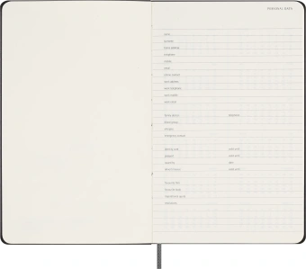 Еженедельник Moleskine CLASSIC WKNT Large 130х210мм недатир. 288 черный - купить недорого с доставкой в интернет-магазине