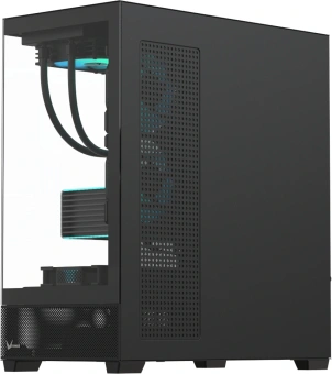 Корпус Formula Crystal Z2 Plus FR черный без БП ATX 5x120mm 1xUSB2.0 2xUSB3.0 1xUSB3.1 audio bott PSU - купить недорого с доставкой в интернет-магазине