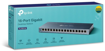 Коммутатор TP-Link TL-SG116 (L2) 16x1Гбит/с неуправляемый - цена, купить или заказать с доставкой в интернет-магазине Коммутатор TP-Link TL-SG116 (L2) 16x1Гбит/с неуправляемый - купить недорого с доставкой в интернет-магазине