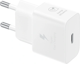 Сетевое зар./устр. Samsung 25W 3A (PD) USB Type-C белый (EP-T2510XWEGEU) - купить недорого с доставкой в интернет-магазине