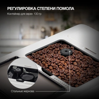 Кофемашина Hyundai HAM-4400 1350Вт белый/черный - купить недорого с доставкой в интернет-магазине