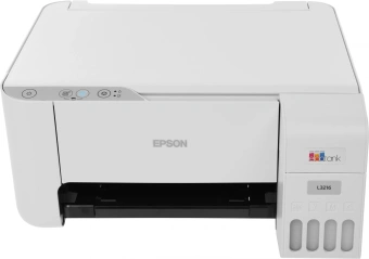 МФУ струйный Epson L3216 (C11C68518/CJ68518/CJ68502) A4 белый - купить недорого с доставкой в интернет-магазине
