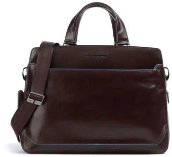 Деловая сумка Piquadro Blue Square CA6590B2/MO с отделением для ноутбука 15.6" красное дерево натур.кожа - купить недорого с доставкой в интернет-магазине