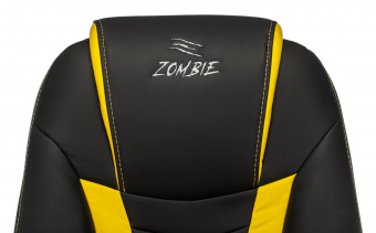 Кресло игровое Zombie 8 черный/желтый эко.кожа крестов. пластик - купить недорого с доставкой в интернет-магазине