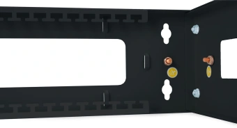 Кронштейн телекоммуникационный Cabeus NC-3U-BK настен. регул.глуб. 3U 19" нагр.:15кг черный - купить недорого с доставкой в интернет-магазине