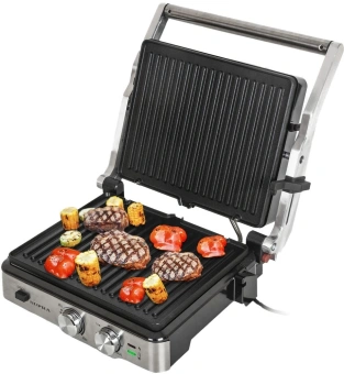 Электрогриль Supra GS-7620 черный/серебристый - купить недорого с доставкой в интернет-магазине