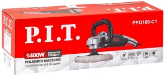 Полировальная машина P.I.T. PPO180-C1 1400Вт 3500об/мин рез.шпин.:M14 d=180мм - купить недорого с доставкой в интернет-магазине