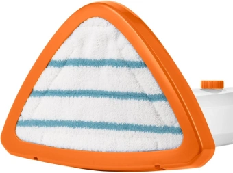 Швабра паровая Kitfort КТ-1048-2 1300Вт белый/оранжевый - купить недорого с доставкой в интернет-магазине