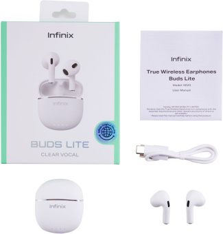 Гарнитура вкладыши Infinix XBuds XE23 белый беспроводные bluetooth в ушной раковине (10311755) - купить недорого с доставкой в интернет-магазине