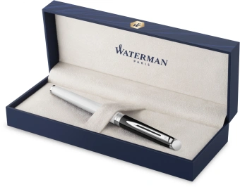Ручка перьев. Waterman Hemisphere Colour Blocking (2202843) черн/белый F сталь нержавеющая подар.кор. - купить недорого с доставкой в интернет-магазине