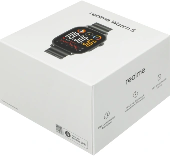 Смарт-часы Realme Watch 5 22мм 1.97" AMOLED корп.черный рем.черный разм.брасл.:160-230мм (RMW2501) - купить недорого с доставкой в интернет-магазине