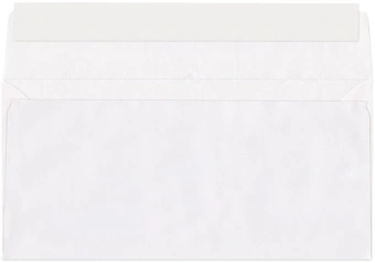 Конверт Silwerhof Eco Е65.10 E65 110x220мм белый силиконовая лента 80г/м2 (pack:1000pcs) - купить недорого с доставкой в интернет-магазине