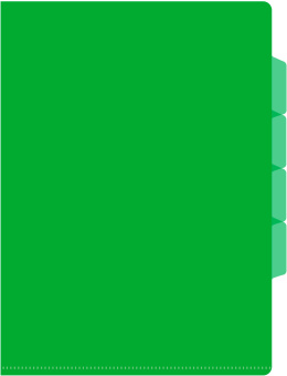 Папка-уголок Бюрократ -E356GRN 3 уровн. A4 пластик 0.15мм зеленый - купить недорого с доставкой в интернет-магазине