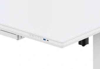 Стол для компьютера Cactus CS-EGD-WWT электропривод столешница стекло белый каркас белый - купить недорого с доставкой в интернет-магазине