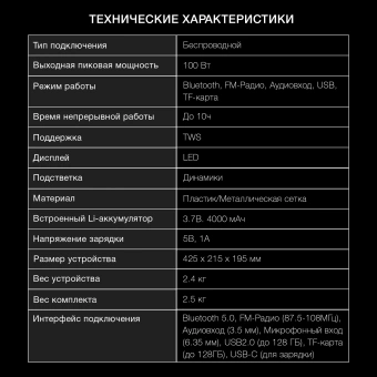 Минисистема Hyundai H-MC1231 черный 40Вт FM USB BT micro SD - купить недорого с доставкой в интернет-магазине
