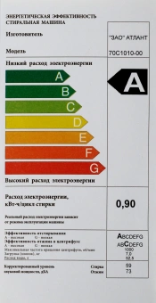 Стиральная машина Атлант 70С1010 класс: A+++ загр.фронтальная макс.:7кг белый - купить недорого с доставкой в интернет-магазине