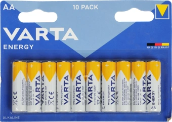 Батарея Varta Energy LR6 BL10 Alkaline AA (10шт) блистер - купить недорого с доставкой в интернет-магазине