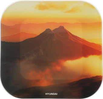 Весы напольные электронные Hyundai H-BS03981 макс.180кг оранжевый - купить недорого с доставкой в интернет-магазине