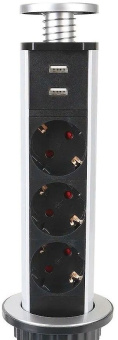 Сетевой разветвитель Premier 3R USB 1.8м (3 розетки) серый (коробка) - купить недорого с доставкой в интернет-магазине