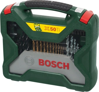 Набор принадлежностей Bosch X-Line-50 50 предметов (жесткий кейс) - купить недорого с доставкой в интернет-магазине