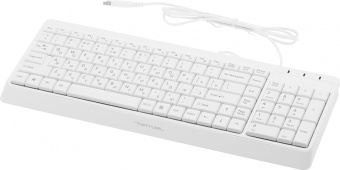 Клавиатура A4Tech FK15 белый USB (FK15 WHITE) кабель 1.5м - купить недорого с доставкой в интернет-магазине