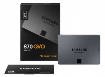 Накопитель SSD Samsung SATA-III 2TB MZ-77Q2T0BW 870 QVO 2.5" - купить недорого с доставкой в интернет-магазине